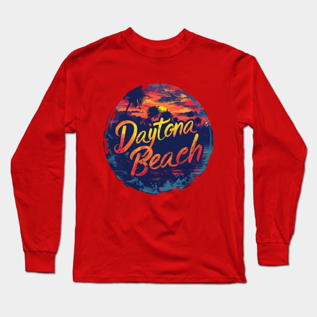 Daytona Beach Florida Long Sleeve T-Shirt by VelvetRoom